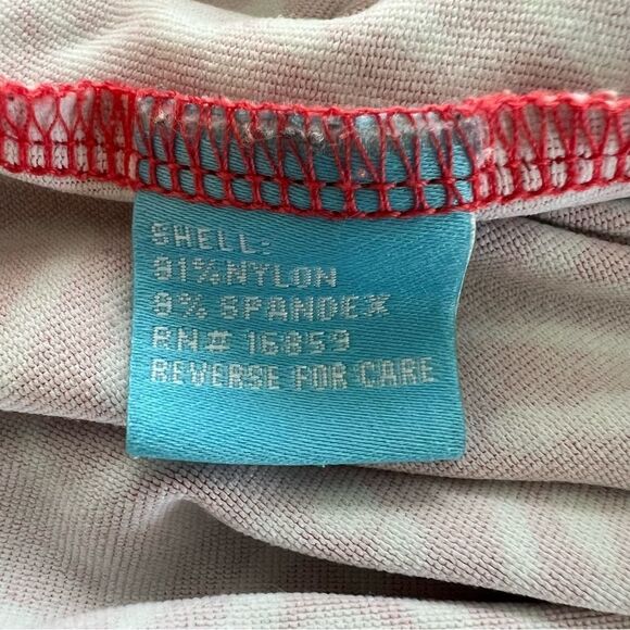 J. McLaughlin Red and White Chevron Top size Large - Picture 6 of 7